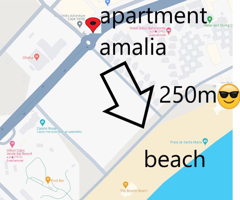 Appartement Amalia Sal Santa Maria Exteriör bild